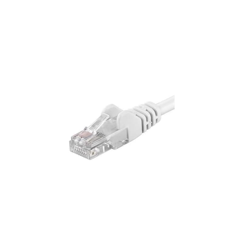 PremiumCord Patch kábel UTP RJ45-RJ45 CAT6 10m biela 1