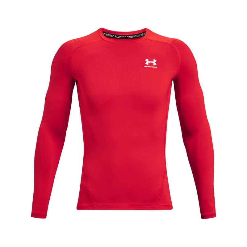 Pánske kompresné tričko s dlhým rukávom UNDER ARMOUR UA HG Armour Comp LS-RED 5