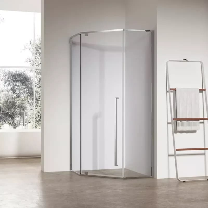 Sprchový kút päťuhlová Light 90x90x195 chróm