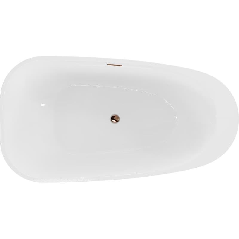 Mexen Giada 170 x 90 cm, biela lesklá, prepad ružové zlato - 52741709000-60 2