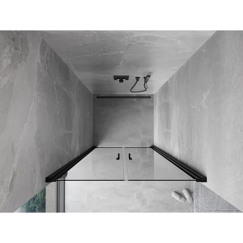 MEXEN - MIST dverná časť (d+d) 100x200 cm 6mm čierna, číra 8A7-100-000-70-00 6