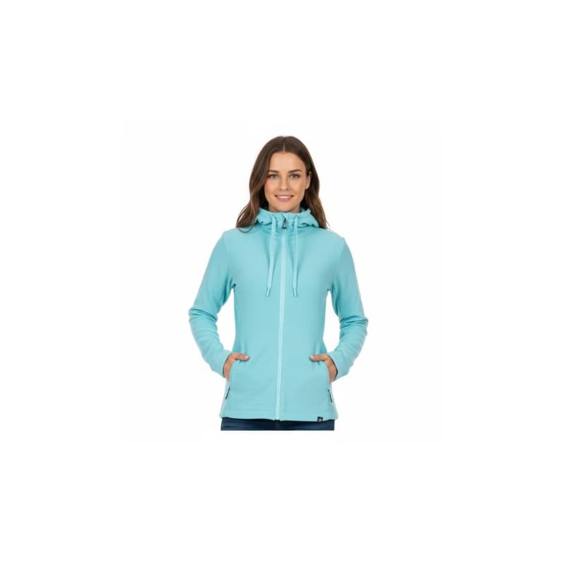 Dámska zateplená turistická mikina so zipsom NORTHFINDER BRIANNE-396lightblue