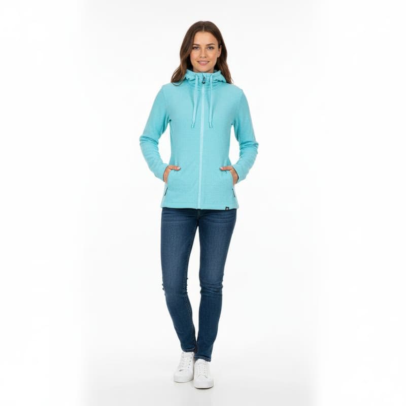 Dámska zateplená turistická mikina so zipsom NORTHFINDER BRIANNE-396lightblue 2
