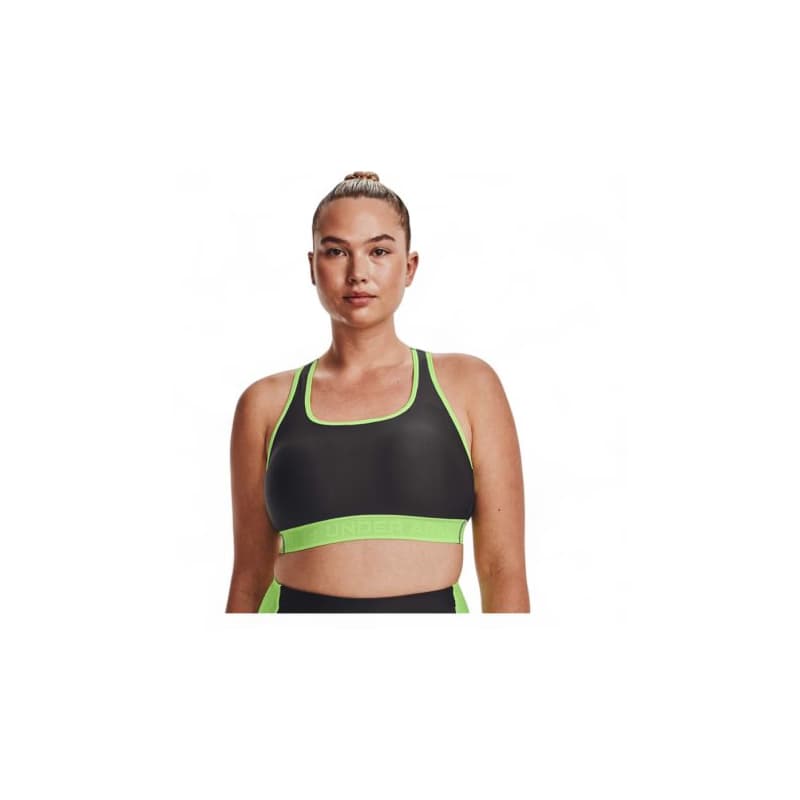 Kompresná podprsenka UNDER ARMOUR UA Crossback Mid Solid NE-GRY 1
