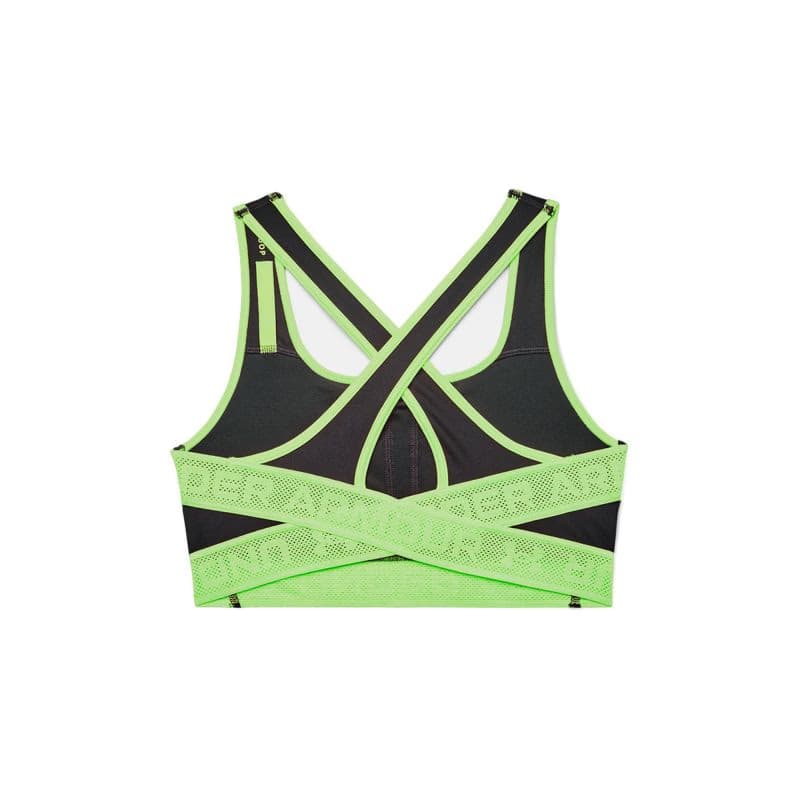 Kompresná podprsenka UNDER ARMOUR UA Crossback Mid Solid NE-GRY 6