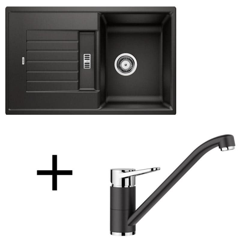 Blanco set Zia 45 S + Wega II silgranit/chróm sivý vulkán 1