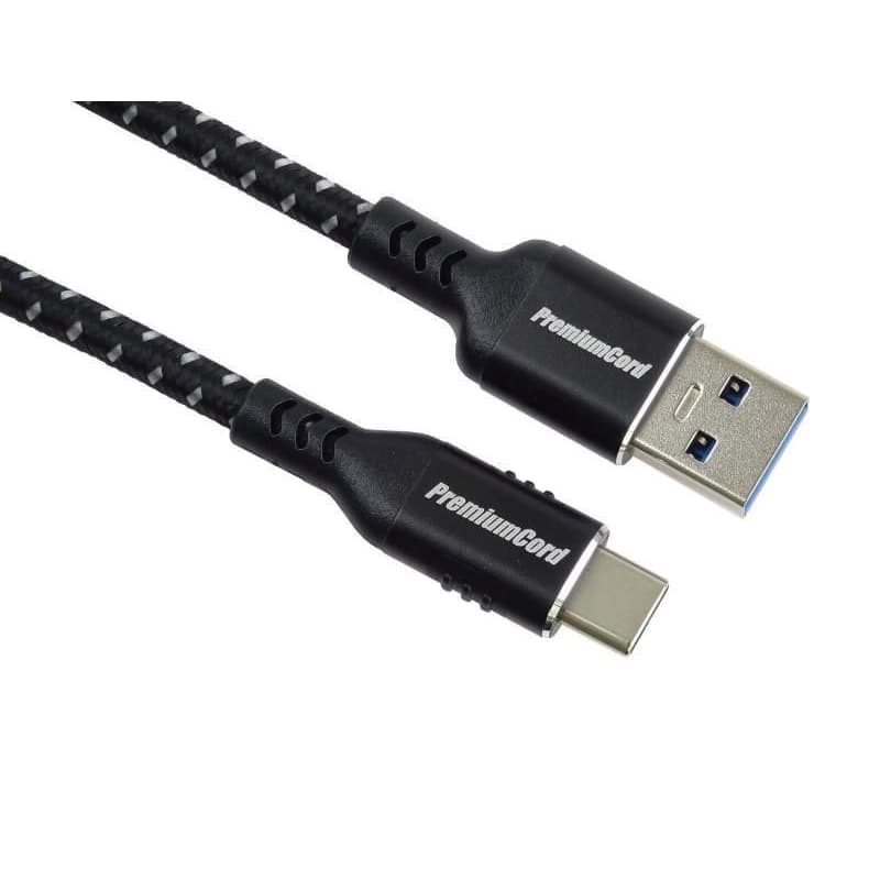 PREMIUMCORD Kábel USB-C na USB 3.0, 5Gbit/s, 1m 1