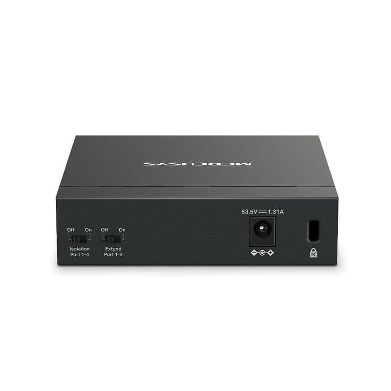 MERCUSYS switch MS105GP (5xGbE, 4xPoE+, 65W, fanless) 3