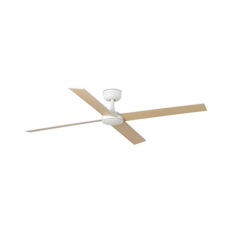 FARO Barcelona FARO 34355-Stropný látor RUDDER L béžová/biela pr. 132 cm + diaľkové ovládanie 34355 1