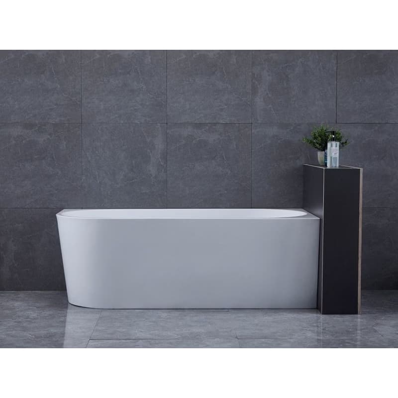 AQUALINE - TIBERA R rohová stojaca vaňa 170x80cm, biela E1015 3