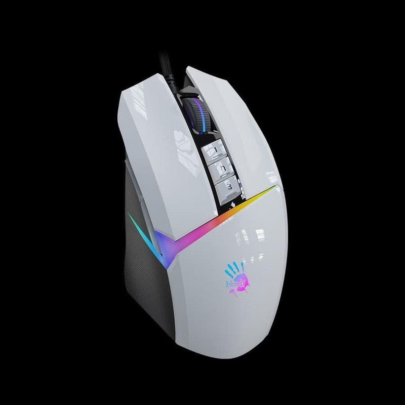 A4tech Bloody Myš W60 Max Activated, podsvietená herná myš, 12000 DPI, USB, Biela 2