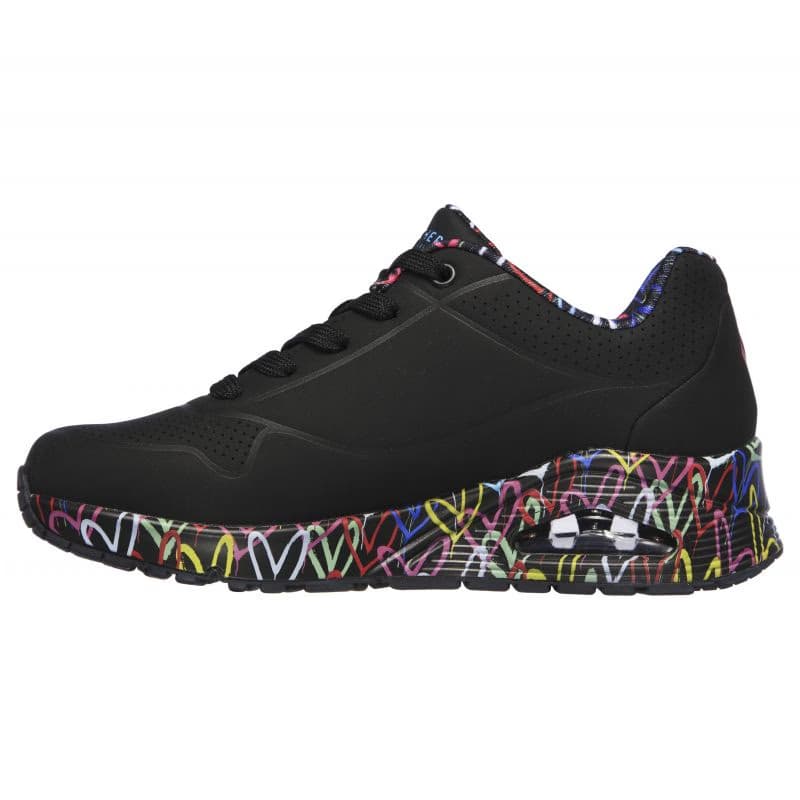 Dámska rekreačná obuv SKECHERS Uno Loving Love black 3