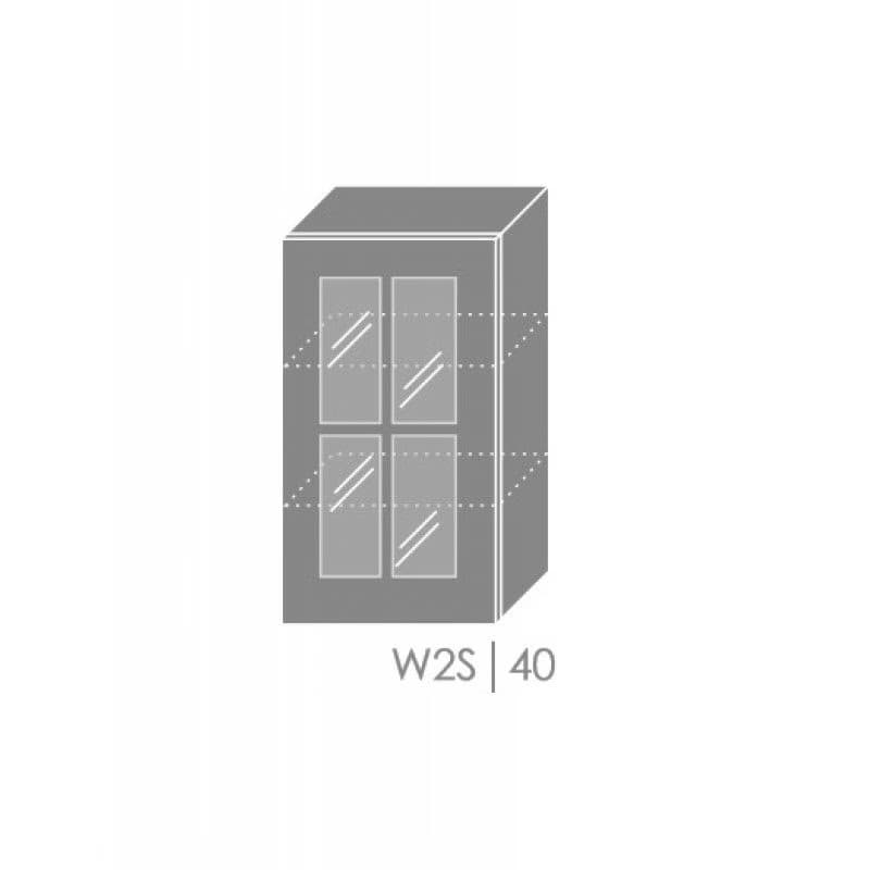 ArtExt Kuchynská skrinka horná, W2S/40 Forli Farba korpusu: Grey 3