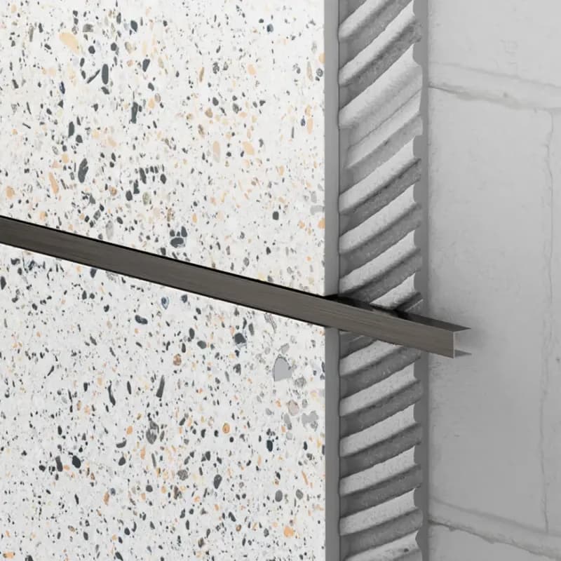 Ukončovací profil U 1 x 270 gunmetal mat sivý
