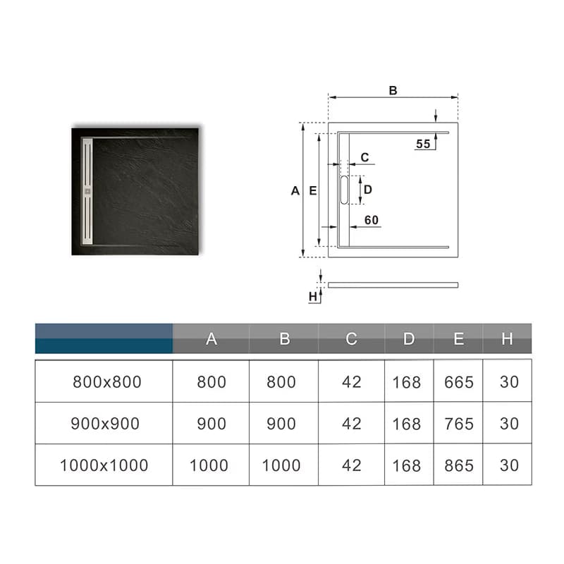 H K BLACK STAR 100 x 90 cm BLACKSTAR1010SET 4