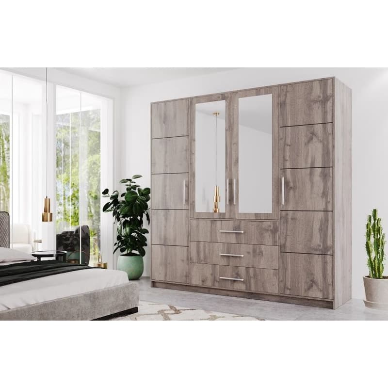 ArtStol Šatníková skriňa BALI D4 | dub wellington 196 cm 2