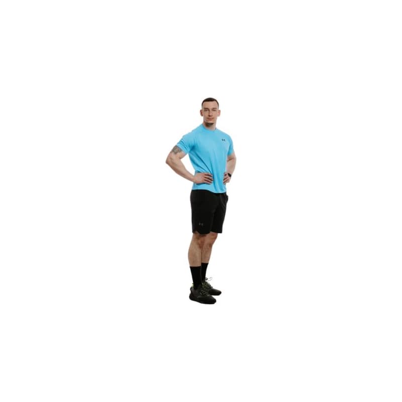 Pánske tréningové tričko s krátkym rukávom UNDER ARMOUR UA Tech Textured SS-BLU