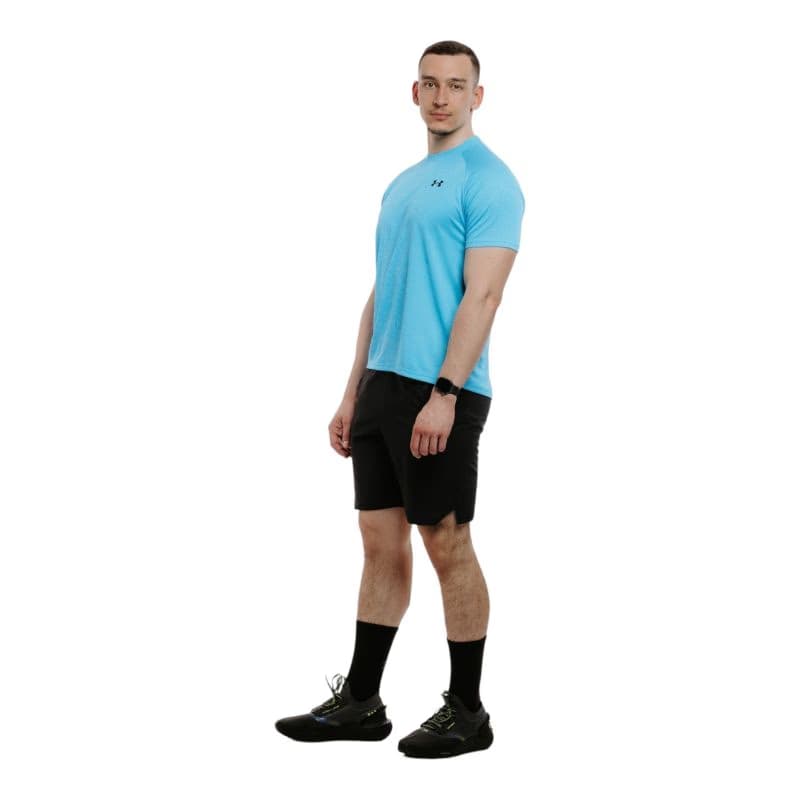 Pánske tréningové tričko s krátkym rukávom UNDER ARMOUR UA Tech Textured SS-BLU 2