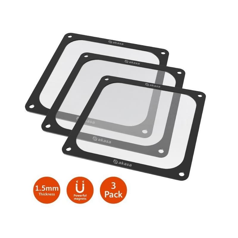 AKASA 140mm Strong Magnetic PC Fan Filter 1