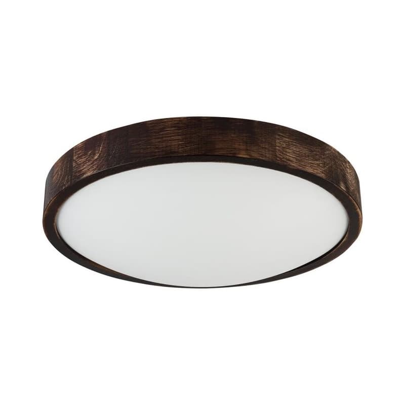 LED stropné svietidlo OAK SMOKY SLIM LED/36W/230V 4000K pr. 37 cm dub/tmavohnedá LD-PD-8.2/LED36/SMOKY