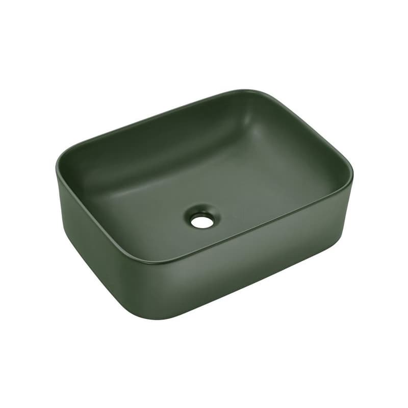 ArtCom Keramické umývadlo KAMA MFG-50 | zelený mat 50 cm