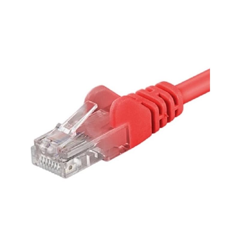 PremiumCord Patch kábel UTP RJ45-RJ45 CAT6 10m červená 1