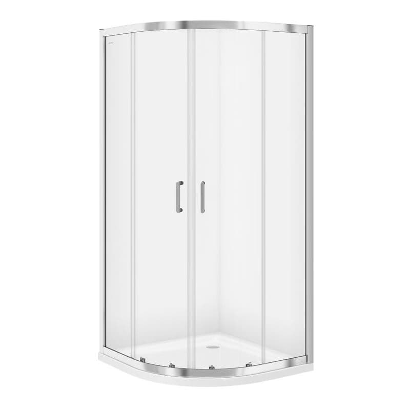 CERSANIT - SPRCHOVÝ KÚT štvrťkruh 90x190 TRANSPARENT SKLO S154-002 1
