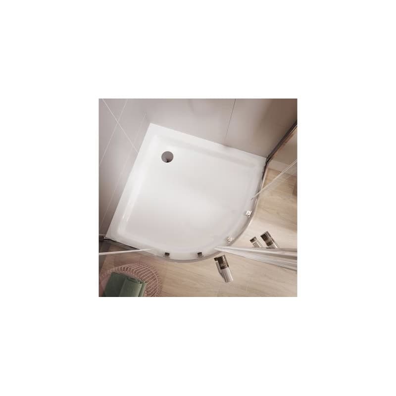 CERSANIT - SPRCHOVÝ KÚT štvrťkruh 90x190 TRANSPARENT SKLO S154-002 4