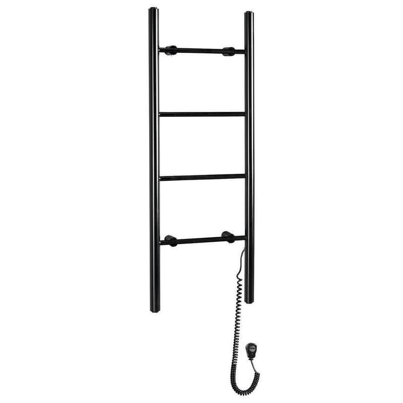 SAPHO - KARBO elektrický sušiak uterákov, guľatý, 400x1120, 87 W, čierna mat KB904 1