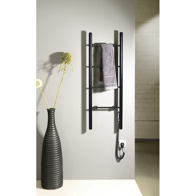 SAPHO - KARBO elektrický sušiak uterákov, guľatý, 400x1120, 87 W, čierna mat KB904 2