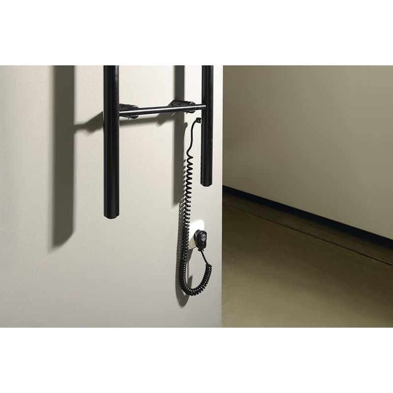 SAPHO - KARBO elektrický sušiak uterákov, guľatý, 400x1120, 87 W, čierna mat KB904 4