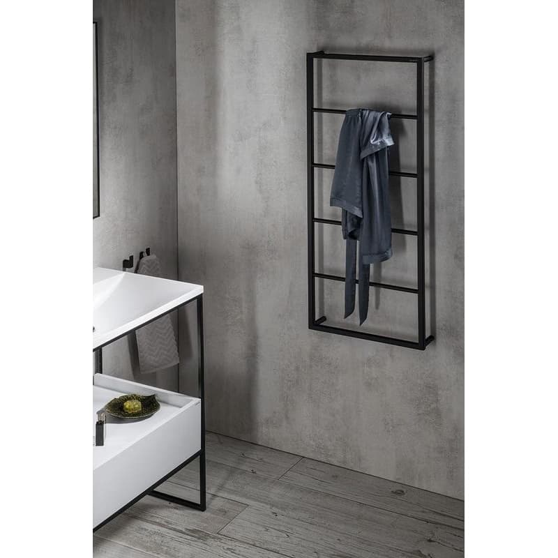 SAPHO - SKA nástenný sušiak uterákov 450x1150x100, čierna mat SKA501 5