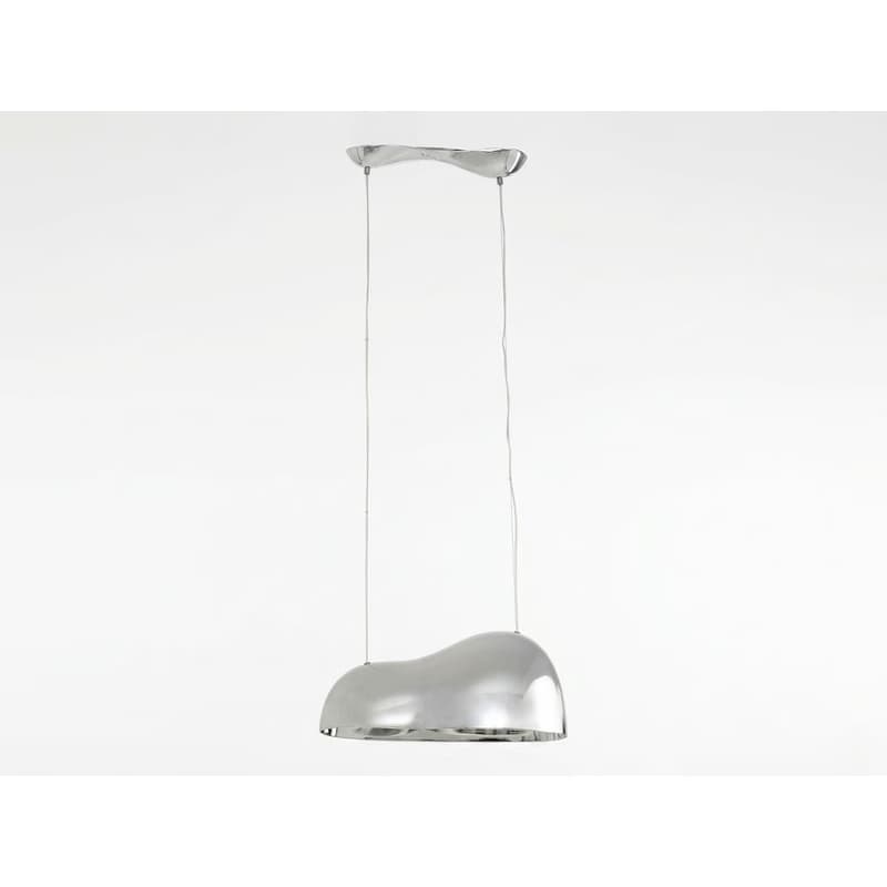 Závesná lampa Cloud Beam Double strieborná 70cm