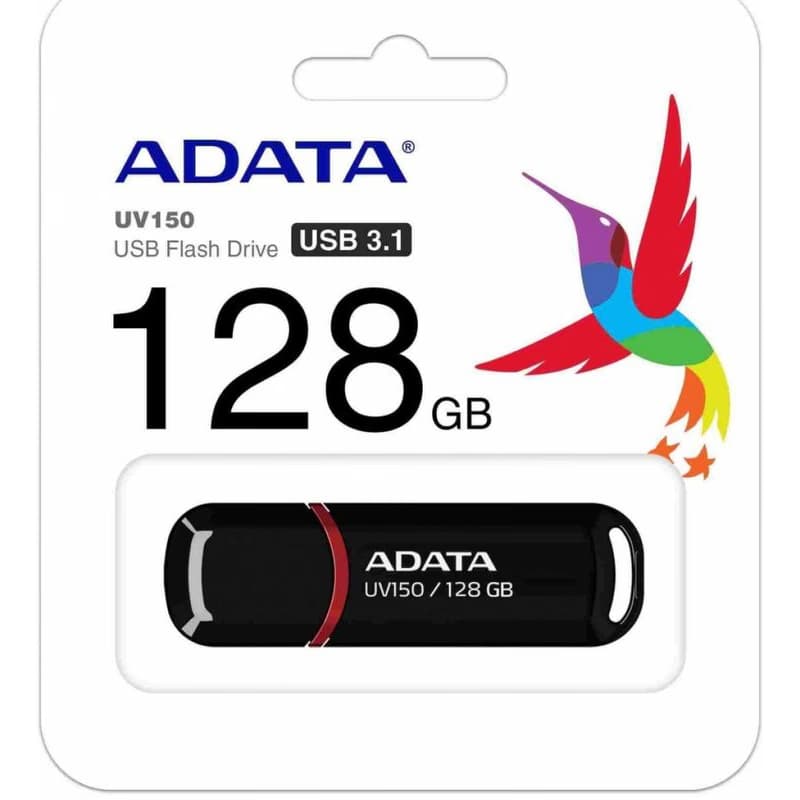 ADATA Flash Disk 128GB UV150, USB 3.1 Dash Drive (R:90/W:20 MB/s) čierna 3
