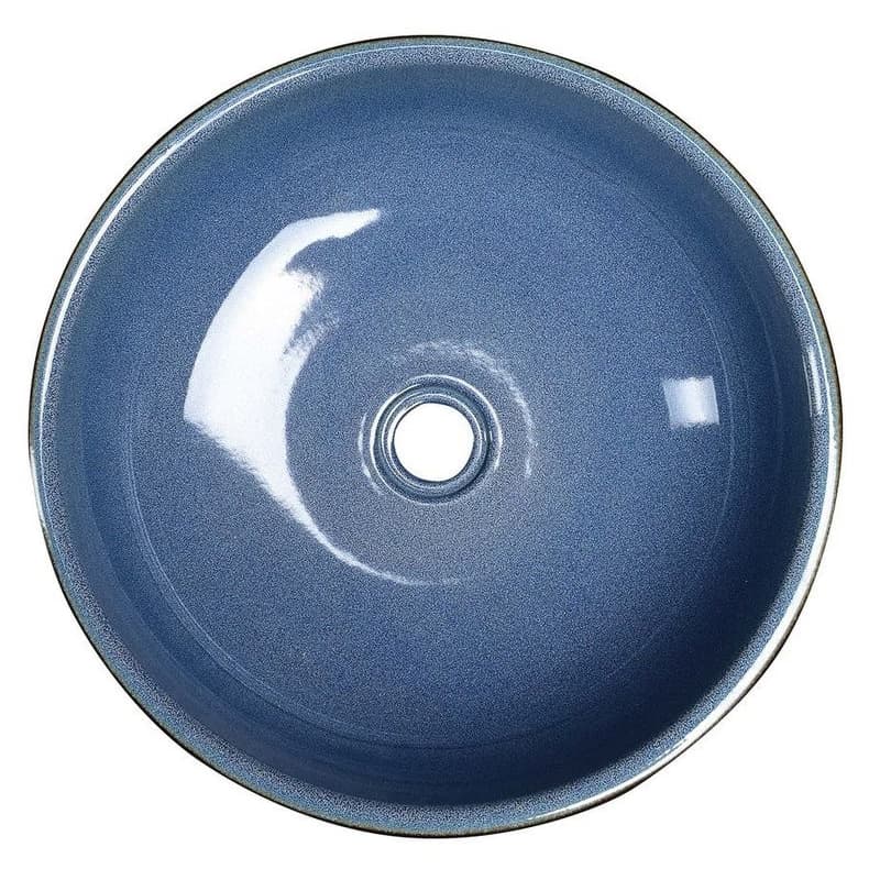 SAPHO - PRIORI keramické umývadlo na dosku, priemer 41cm, modrá/šedá PI020 2