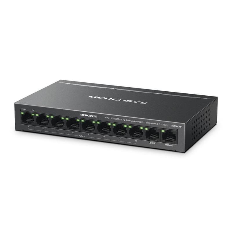 MERCUSYS switch MS110CMP (10x100Mb/s, 8xPoE+, 115W, fanless) 2
