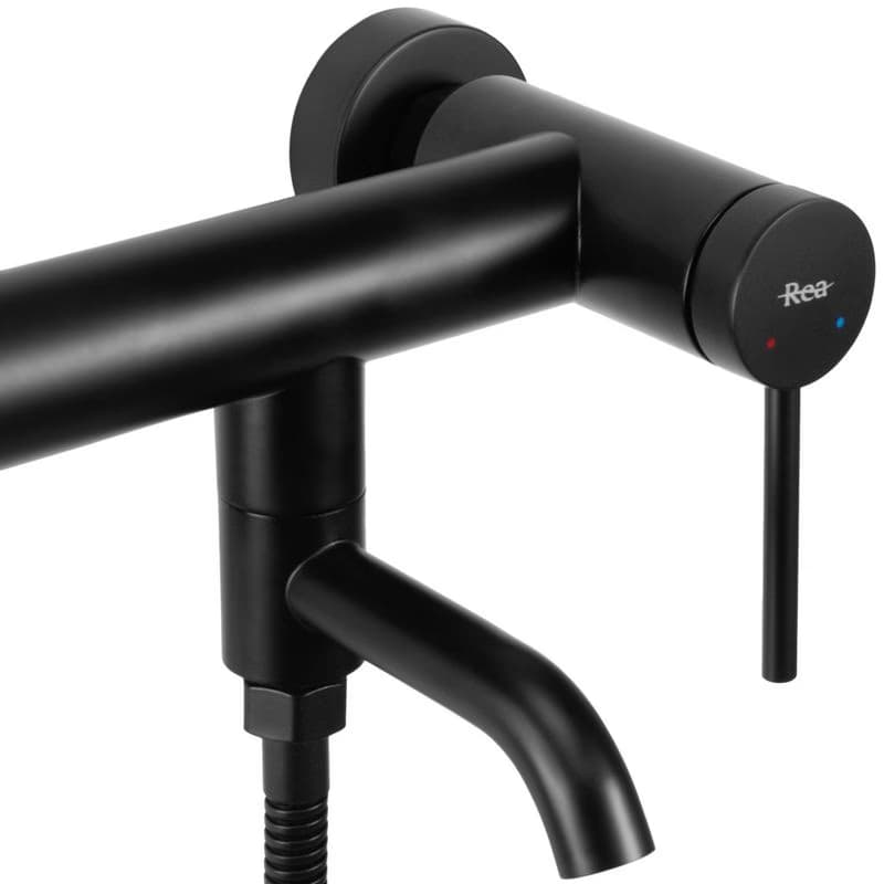 REA - Vaňová nástenná batéria Clif Black REA-B4240 2