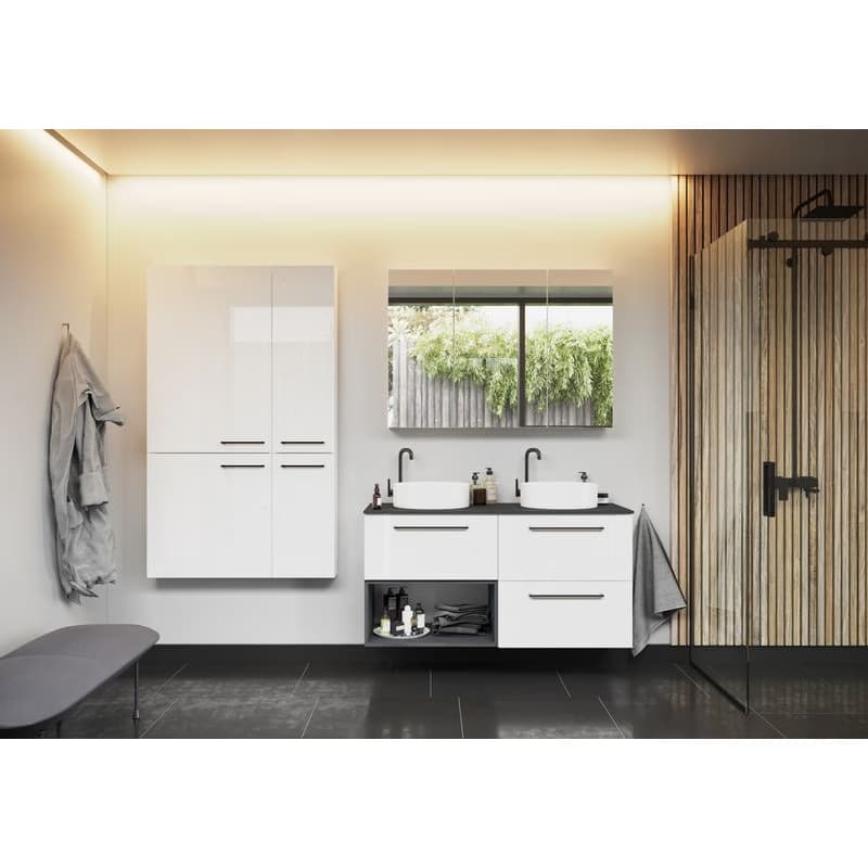 ArtDef Skrinka pod umývadlo FERATA D60 1S/45 | biela 60 cm 2