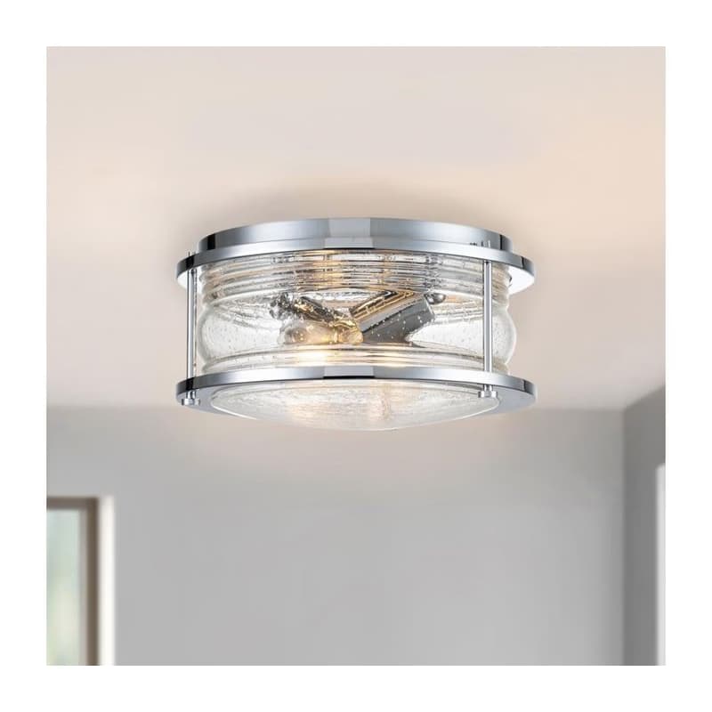 Elstead Quintiesse QN-ASHLANDBAY-F-PC-BATH-Kúpeľňové stropné svietidlo ASHLAND 2xE27/60W/230V IP44 QN-ASHLANDBAY-F-PC-BATH 1