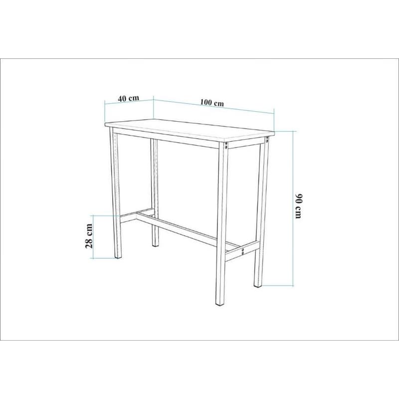Barový stôl Mola 100 - Barok Black 3