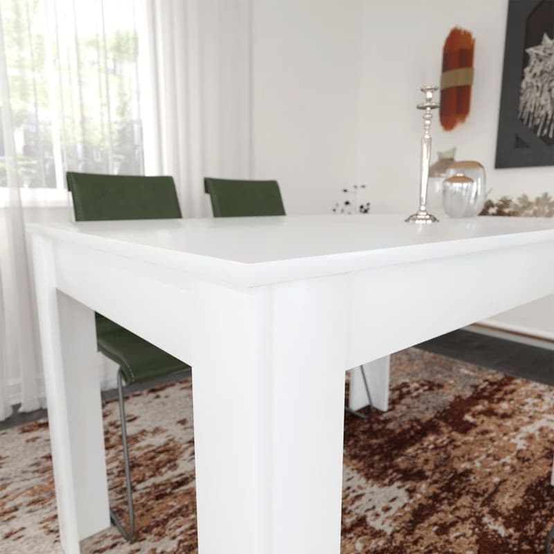 Jedálenský stôl Single 120 - Shiny White 5