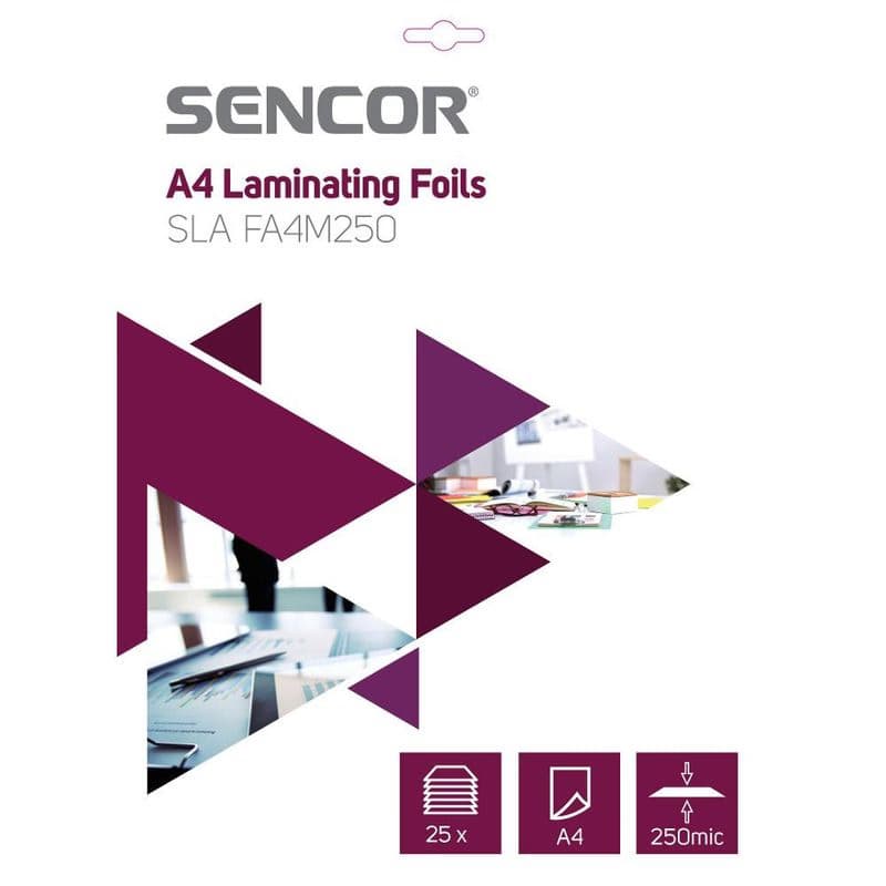 SLA FA4M250 Fólia A4 250mic 25ks SENCOR 1