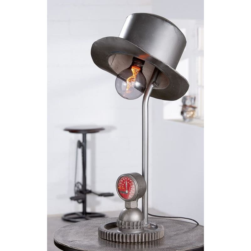 Kovová stolová lampa s klobúkom "Hut" 1