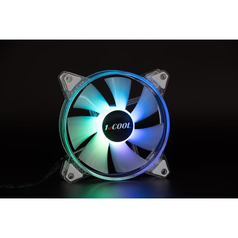 1stCOOL Ventilátor AURA EVO CRYSTAL, 120mm, ARGB 3