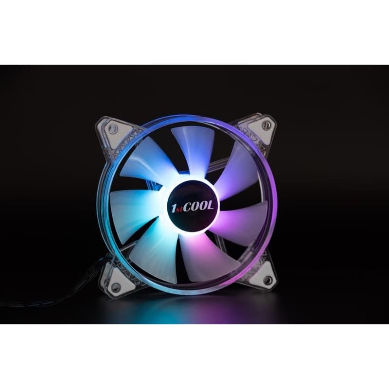1stCOOL Ventilátor AURA EVO CRYSTAL, 120mm, ARGB 4