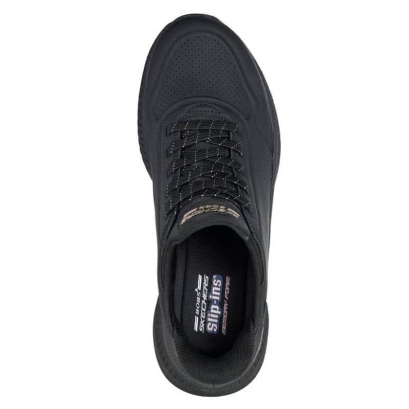 Dámska rekreačná obuv SKECHERS Bobs Squad 4 Key Look Slip-Ins W black black 3