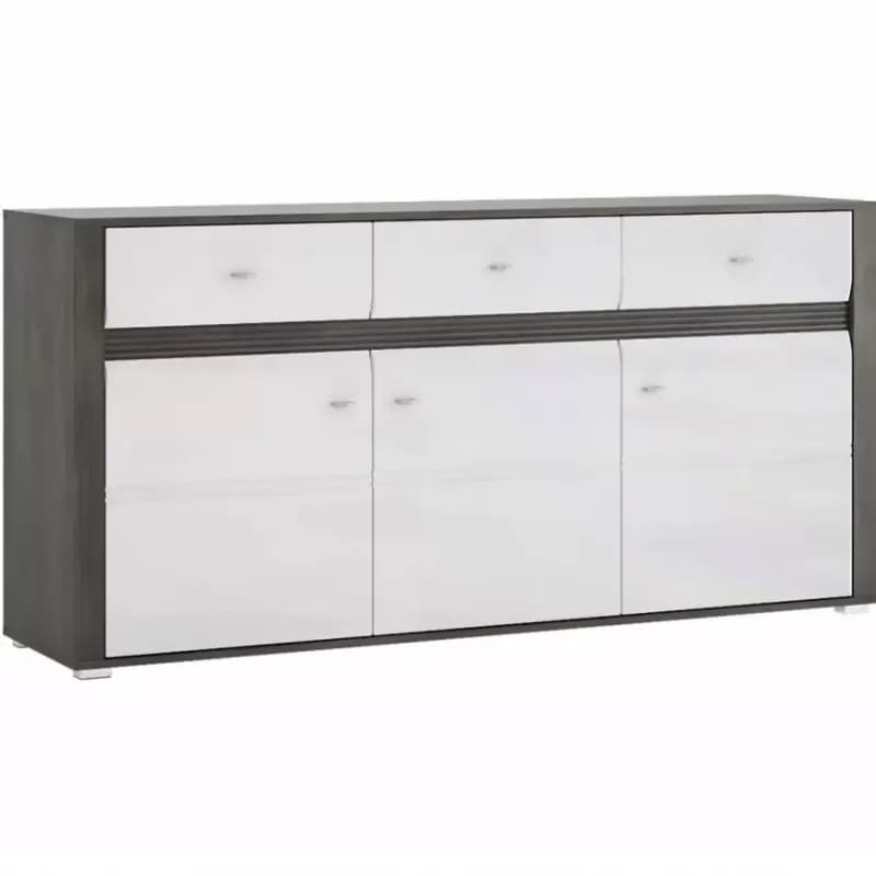 Komoda Sevilla TYP 40 3D3S nórske borovice/ biela 1