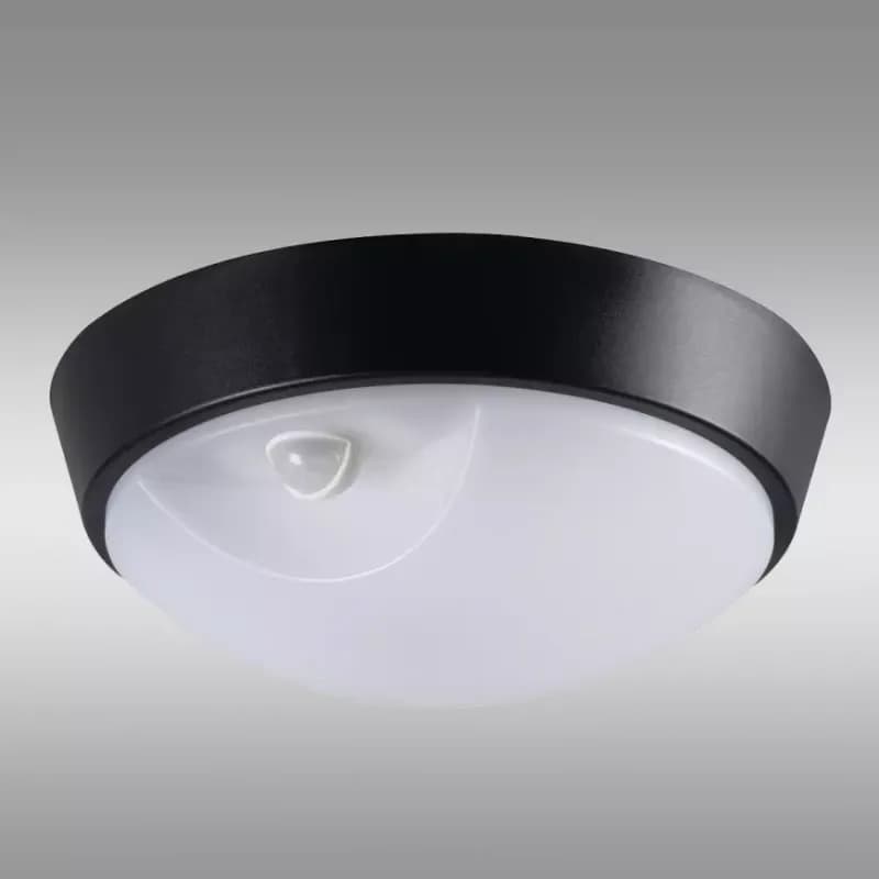 Stropné svietidlo CHIR LED 14W 66306 so senzorom pohybu čierna IP65 PL1 1