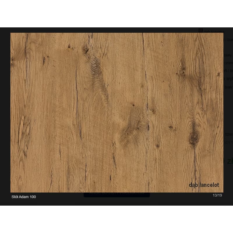 Signal Jedálenský stôl ADAM | 100 x 60 cm Farba: dub lancelot / biely mat 4