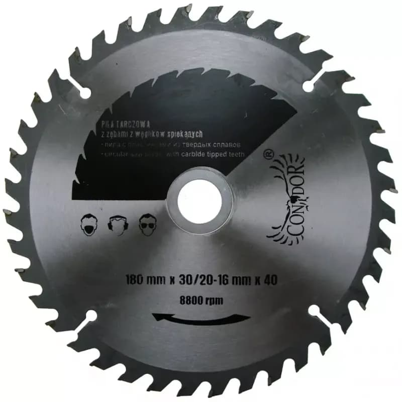 Pílový kotúč do dreva, 180 mm x 40 T, Drel
